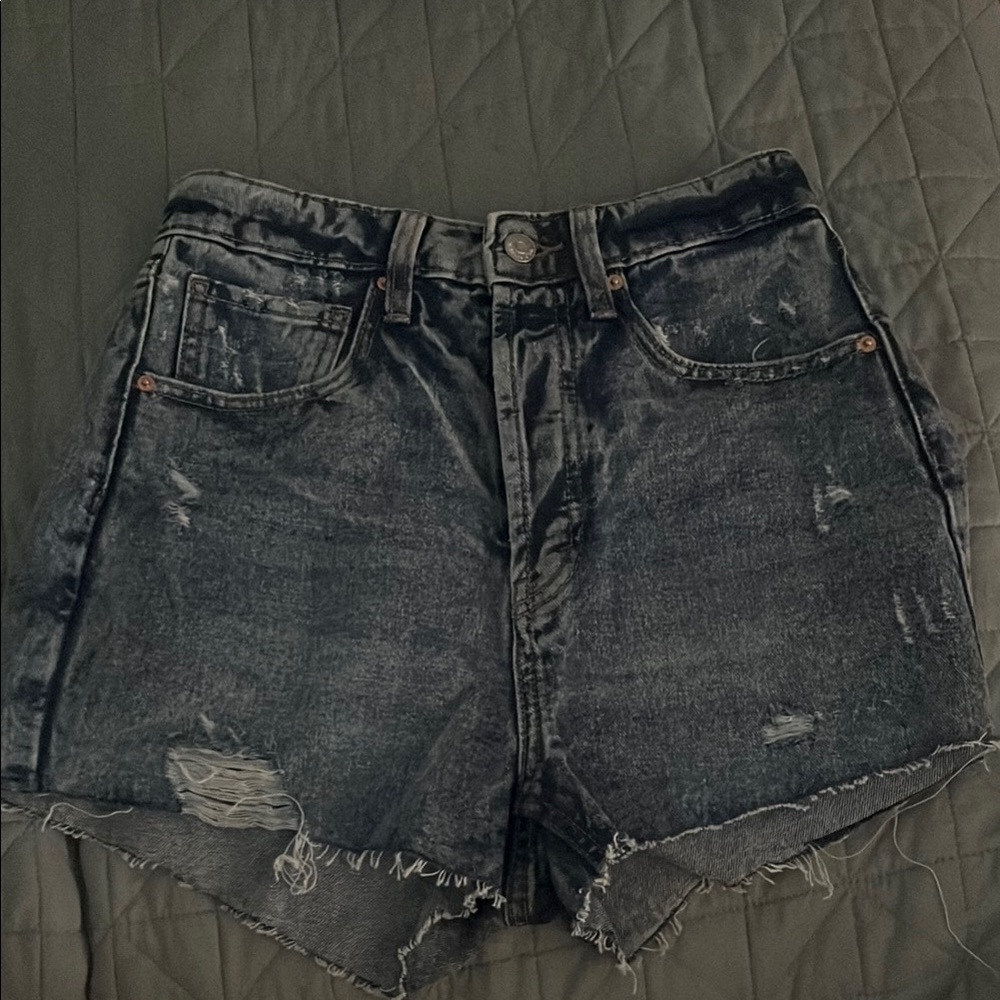 Wild Fable Black Distressed Jean Shorts